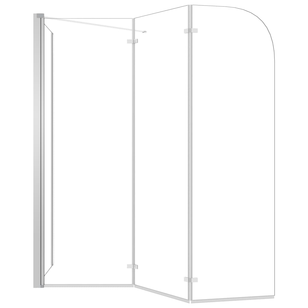 Duschabtrennung 120X69X130 Cm Hartglas Transparent
