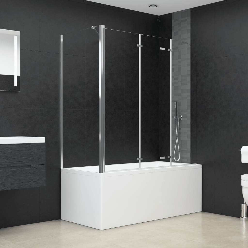 Duschabtrennung 120X69X130 Cm Hartglas Transparent