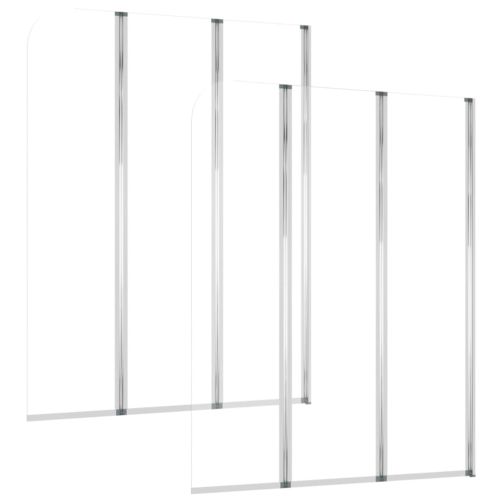 Duschabtrennungen 2 Stk. Hartglas Transparent