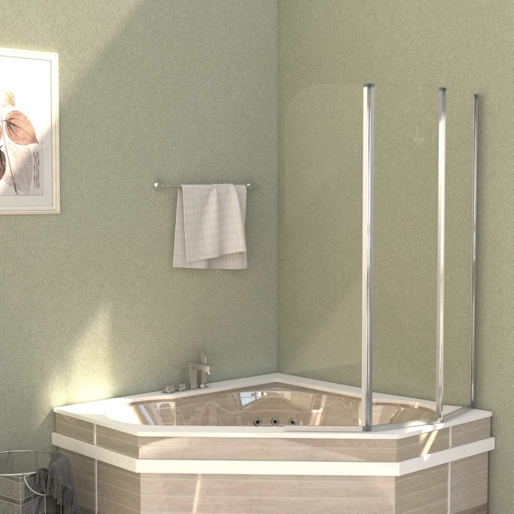 Duschabtrennungen 2 Stk. Hartglas Transparent