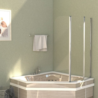 Duschabtrennungen 2 Stk. Hartglas Transparent