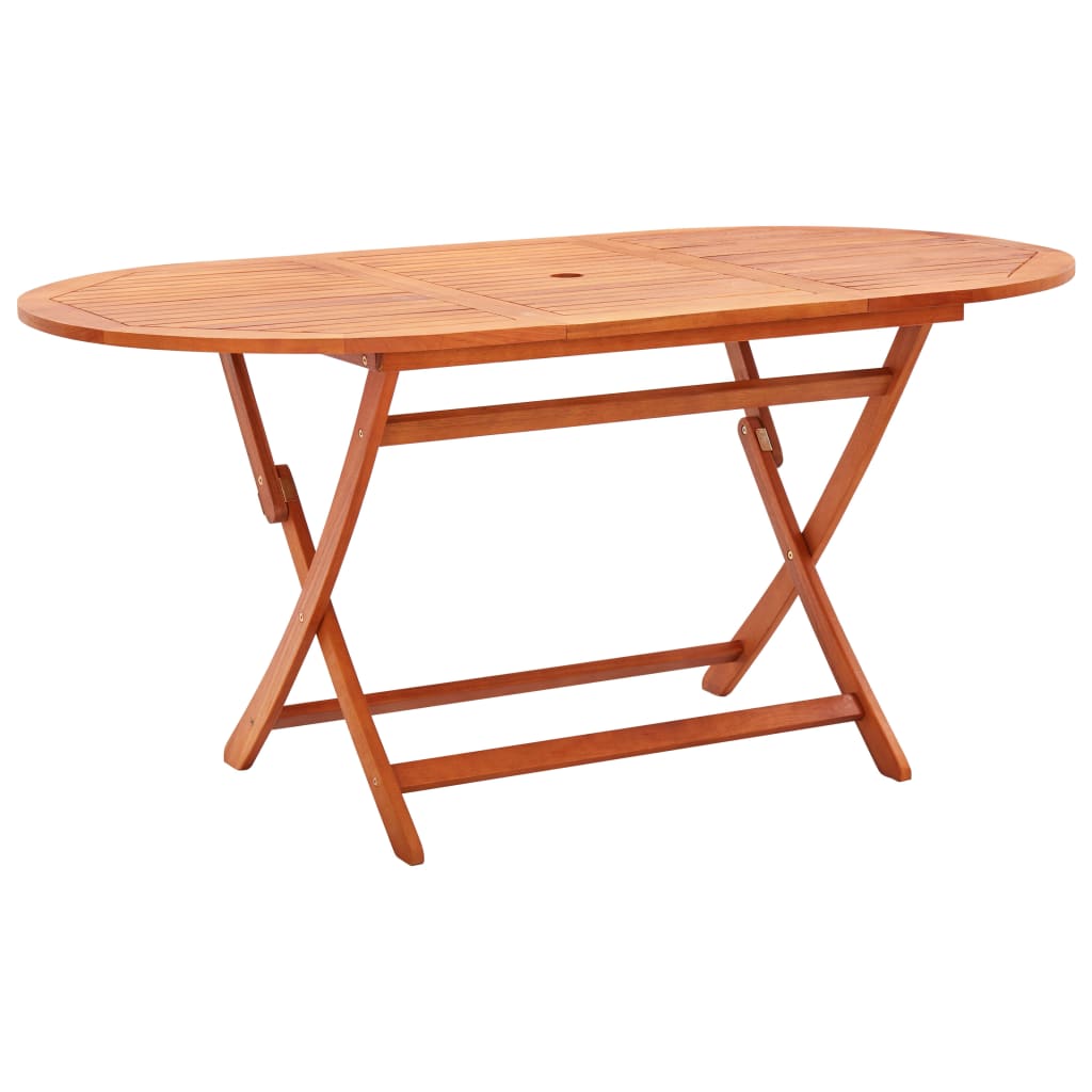 Gartentisch Klappbar 160×85×74 Cm Massivholz Eukalyptus