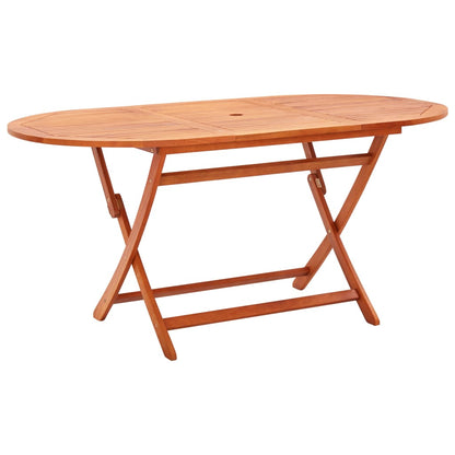Gartentisch Klappbar 160×85×74 Cm Massivholz Eukalyptus