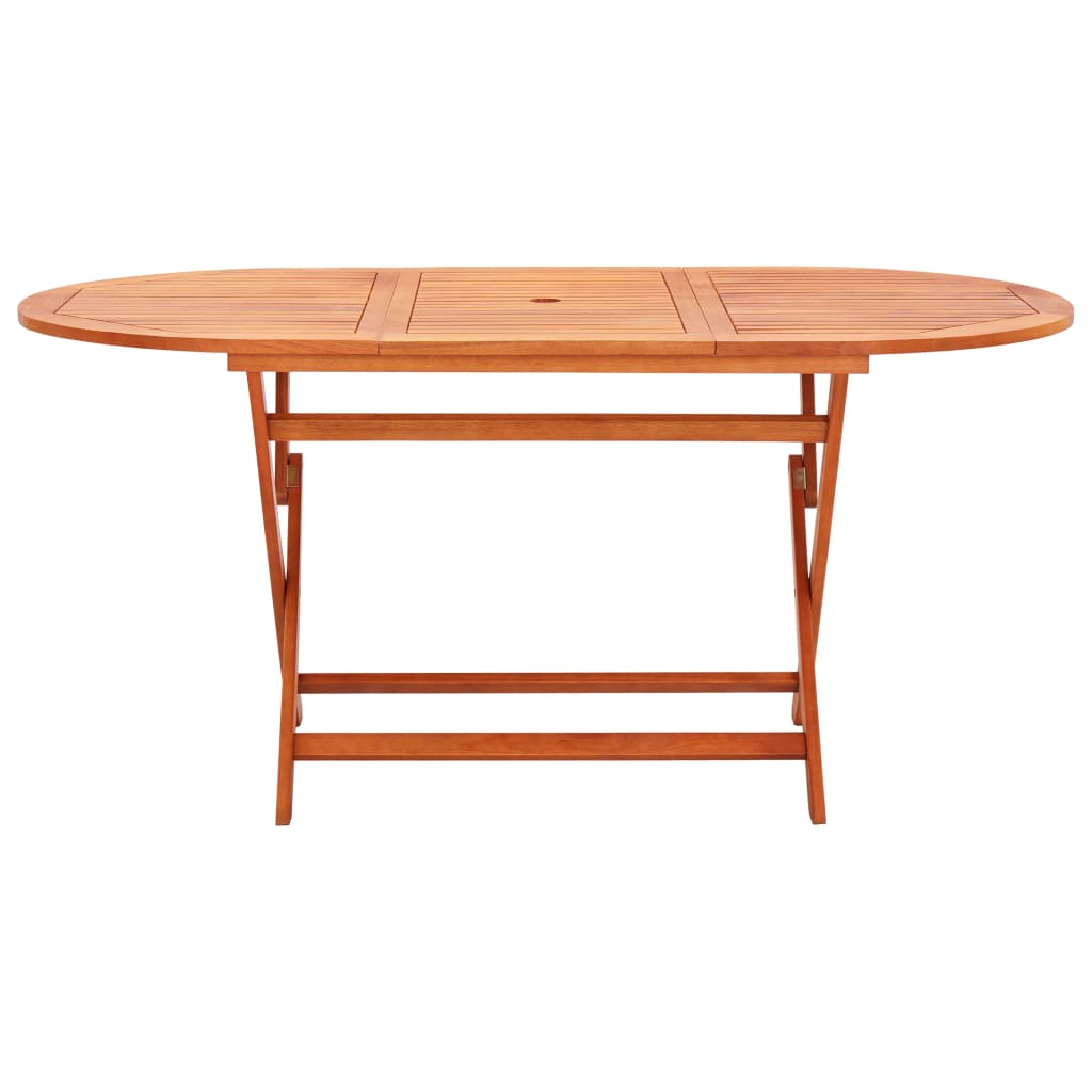 Gartentisch Klappbar 160×85×74 Cm Massivholz Eukalyptus