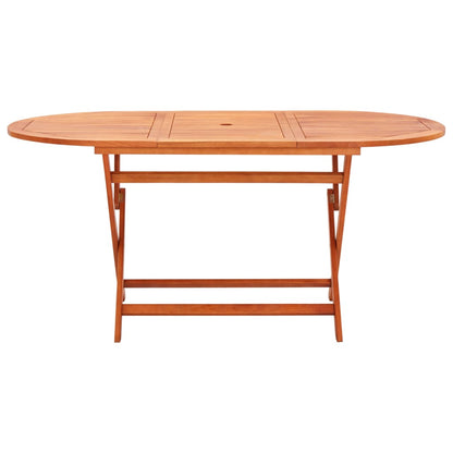 Gartentisch Klappbar 160×85×74 Cm Massivholz Eukalyptus
