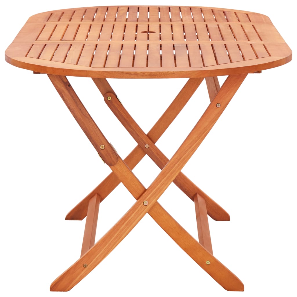 Gartentisch Klappbar 160×85×74 Cm Massivholz Eukalyptus