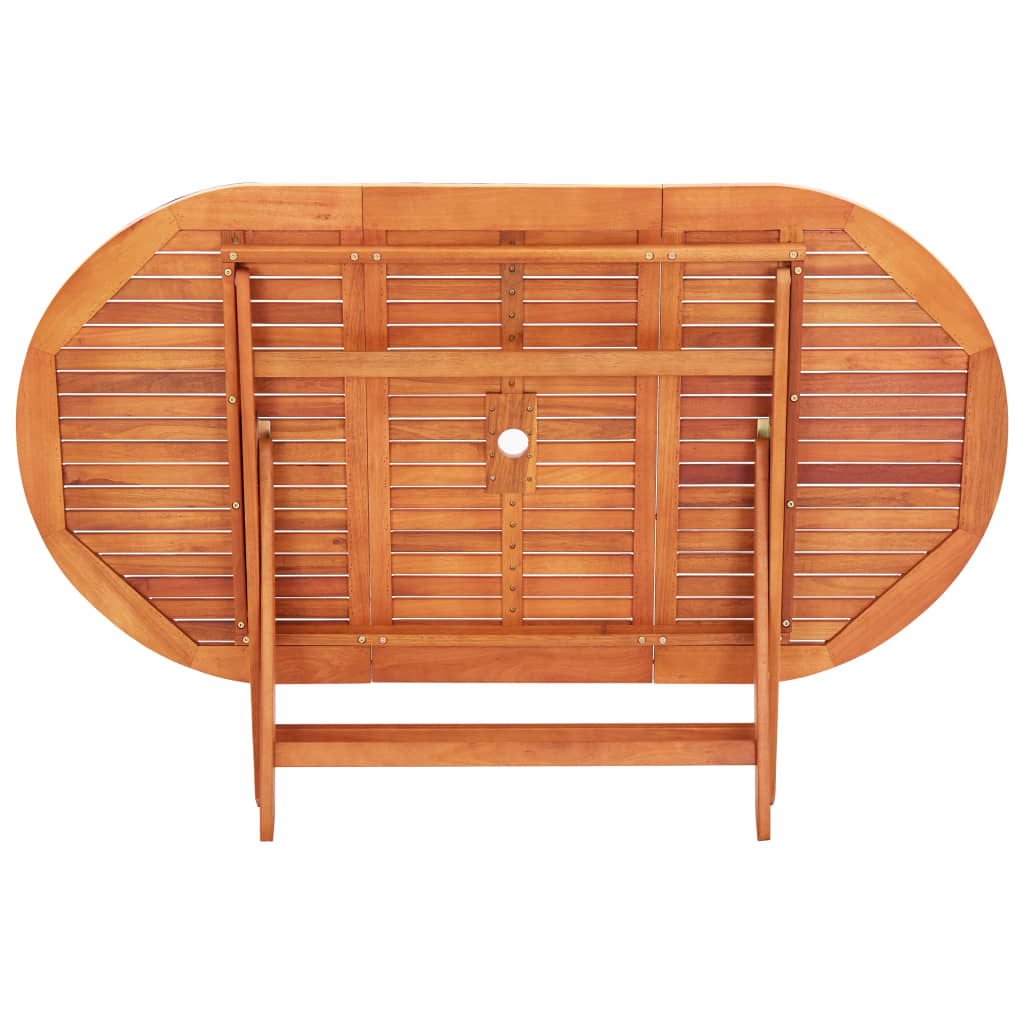 Gartentisch Klappbar 160×85×74 Cm Massivholz Eukalyptus