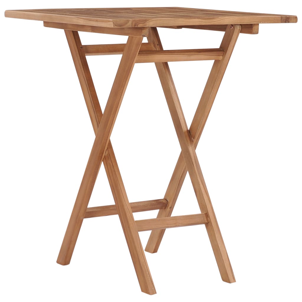 Gartentisch Klappbar 60×60×75 Cm Massivholz Teak