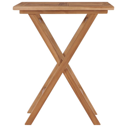 Gartentisch Klappbar 60×60×75 Cm Massivholz Teak