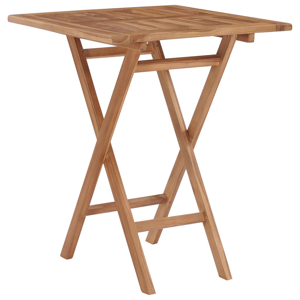 Gartentisch Klappbar 60×60×75 Cm Massivholz Teak