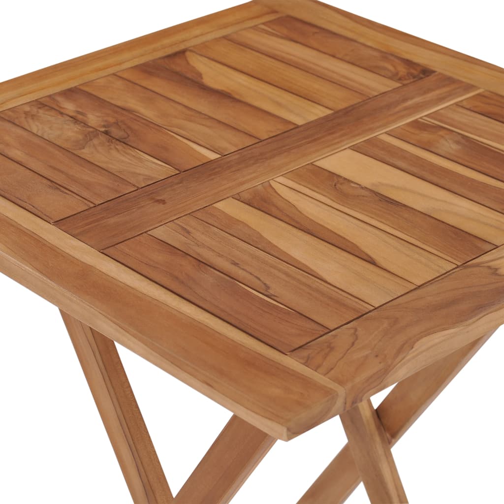 Gartentisch Klappbar 60×60×75 Cm Massivholz Teak