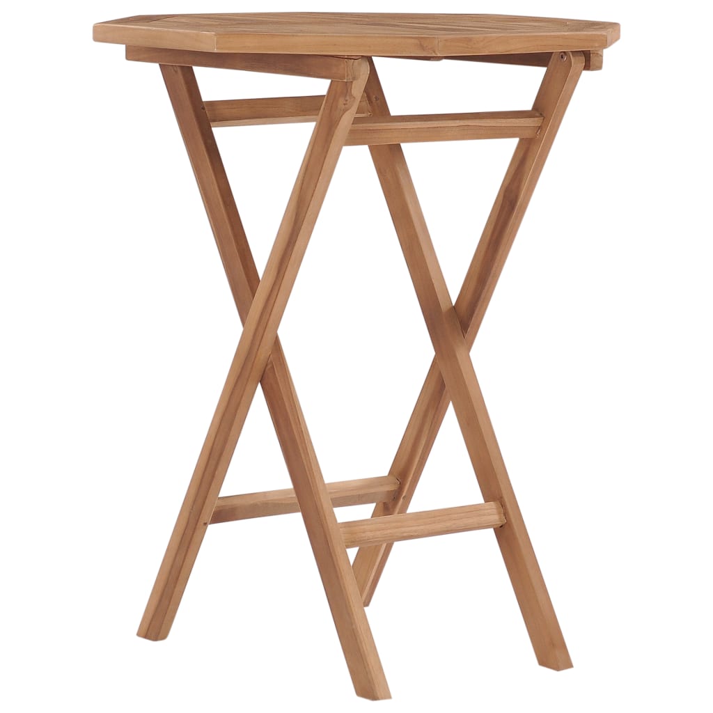 Klappbarer Gartentisch 60×60×75 Cm Teak Massivholz