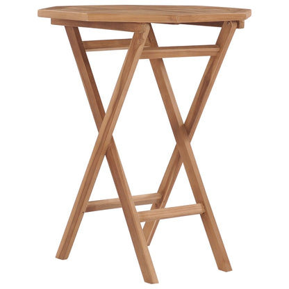 Klappbarer Gartentisch 60×60×75 Cm Teak Massivholz