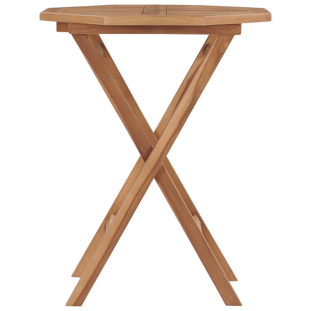 Klappbarer Gartentisch 60×60×75 Cm Teak Massivholz