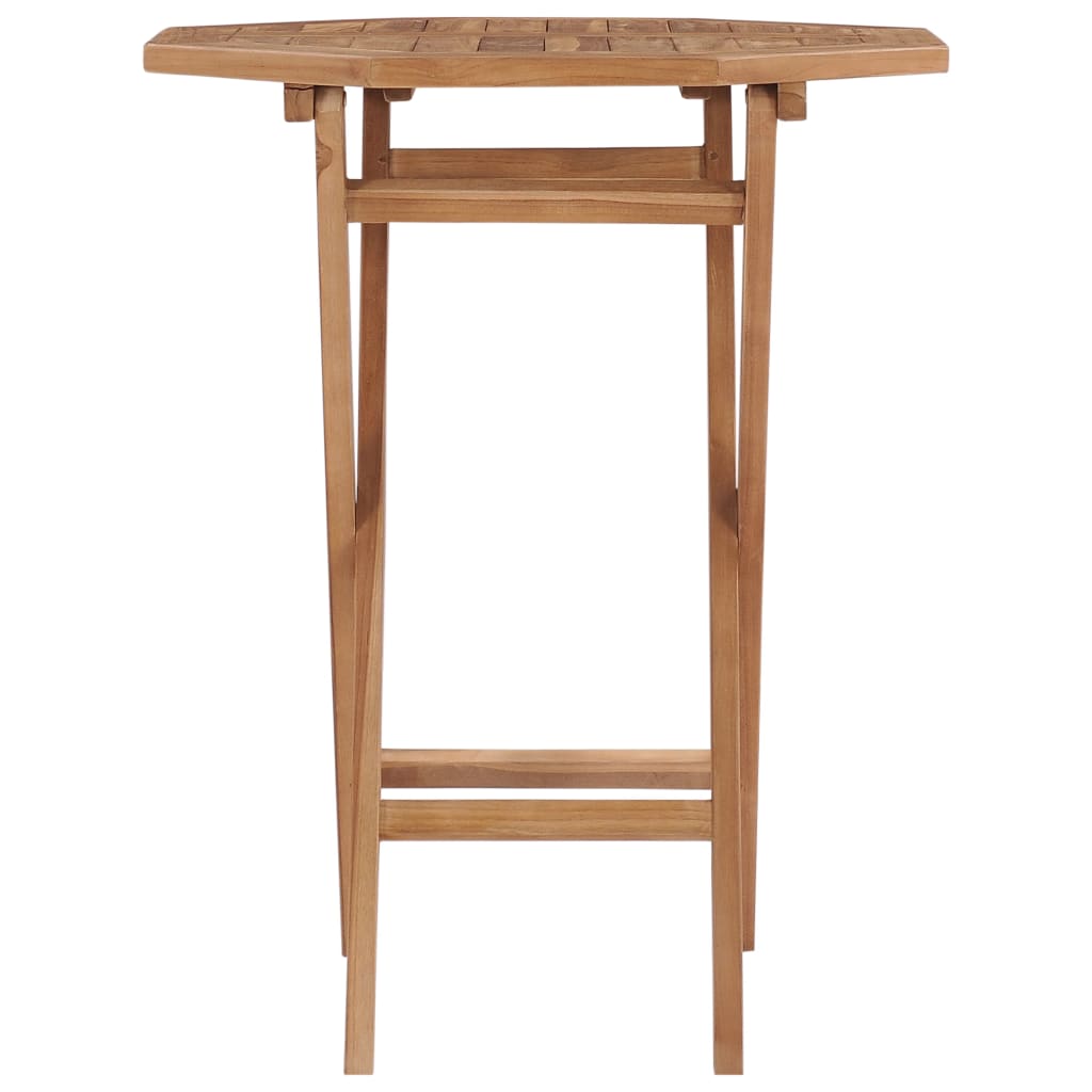 Klappbarer Gartentisch 60×60×75 Cm Teak Massivholz