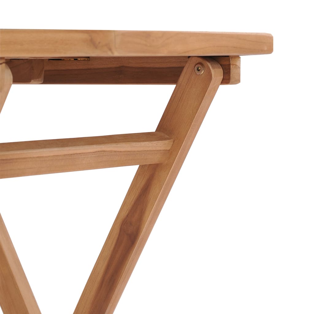 Klappbarer Gartentisch 60×60×75 Cm Teak Massivholz