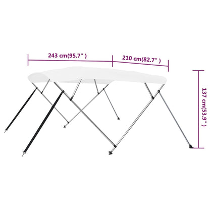 4-Bow Bimini Top 243X210X137 Cm