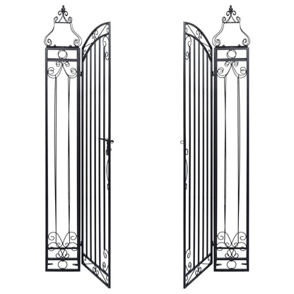 Deko Gartentor Schmiedeeisen 122×20,5×160 Cm