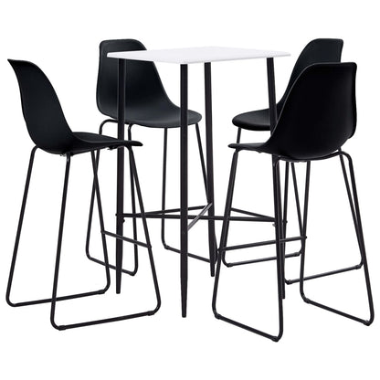 5-Tlg. Bar-Set Kunststoff Schwarz
