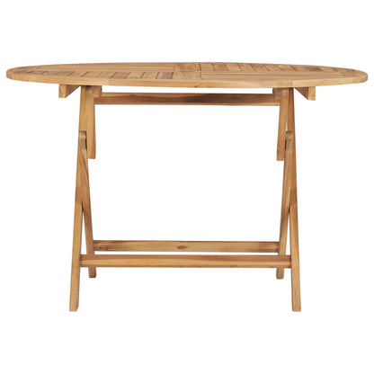 Gartentisch Klappbar Ø 120 Cm Massivholz Teak
