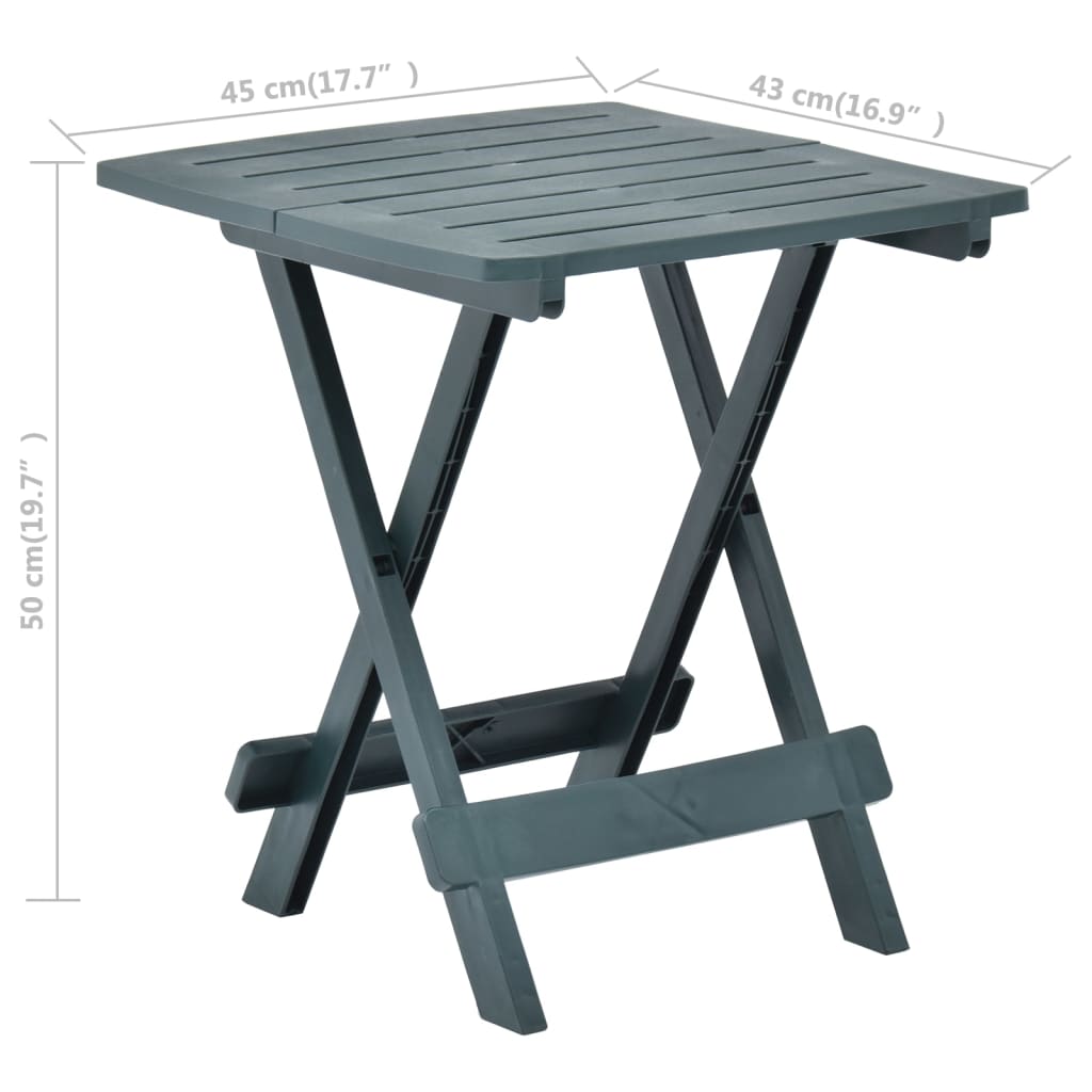 Gartentisch Klappbar 45X43X50 Cm Kunststoff