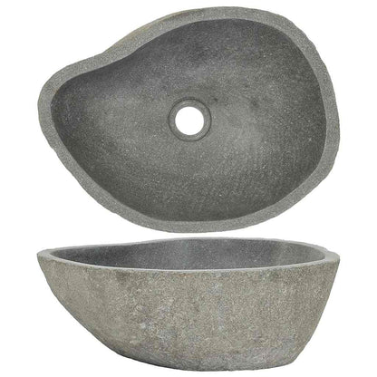 Waschbecken Flussstein Oval (37-46)X(29-36) Cm