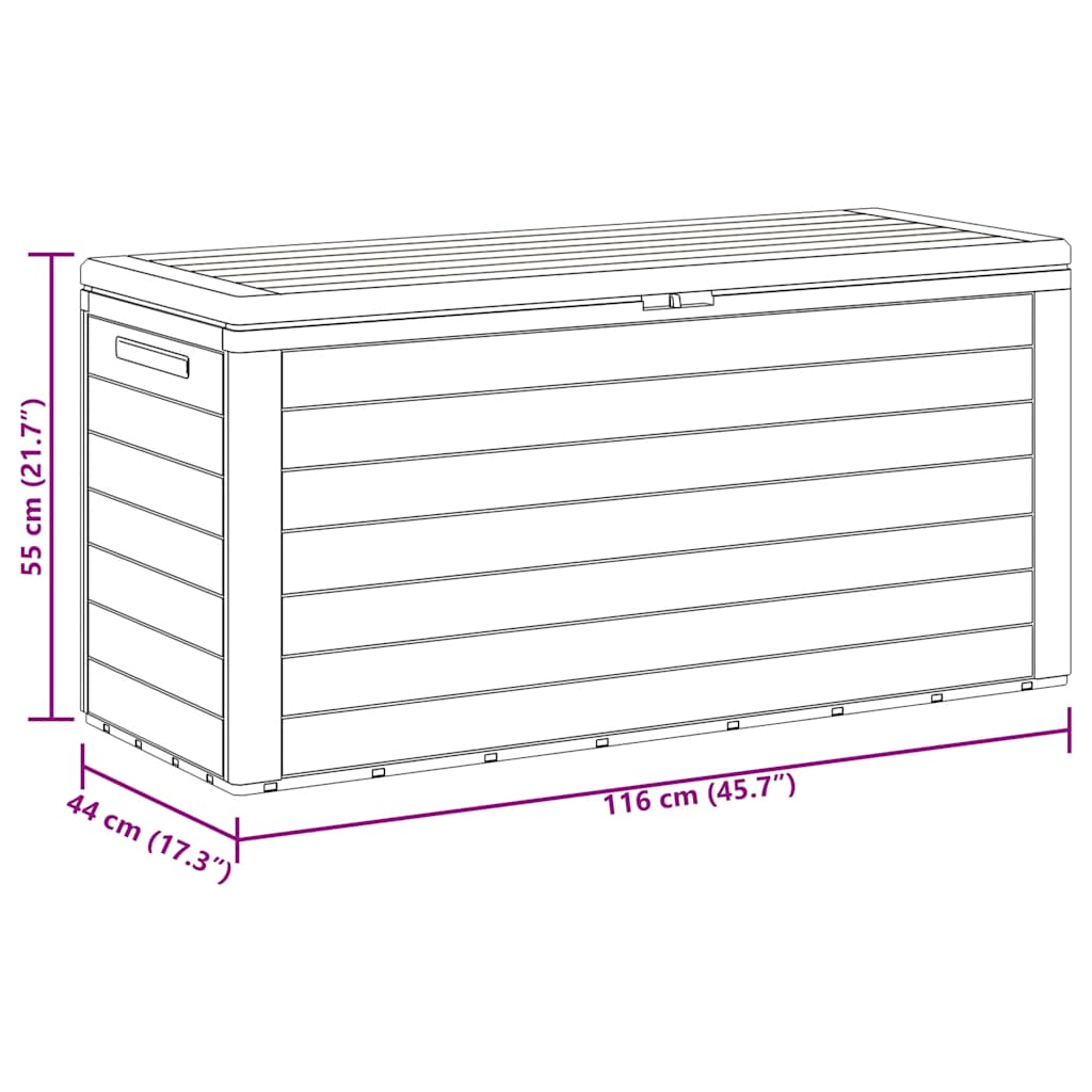 Gartenbox 116X44X55 Cm