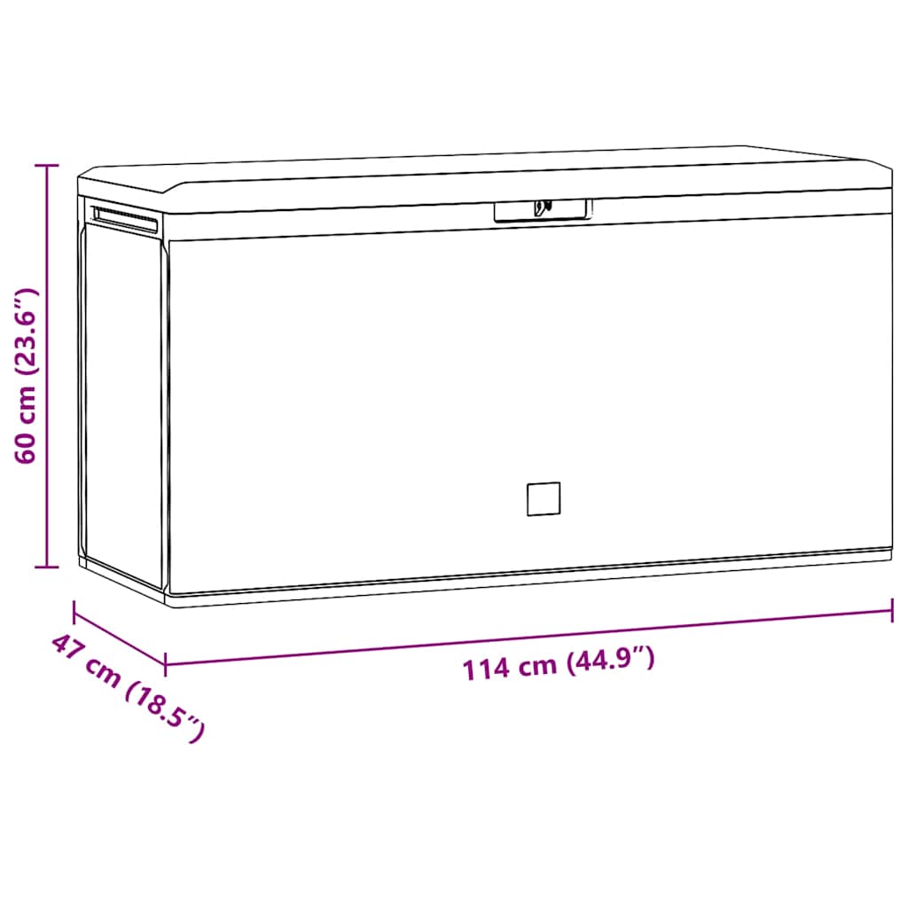 Gartenbox 114X47X60 Cm