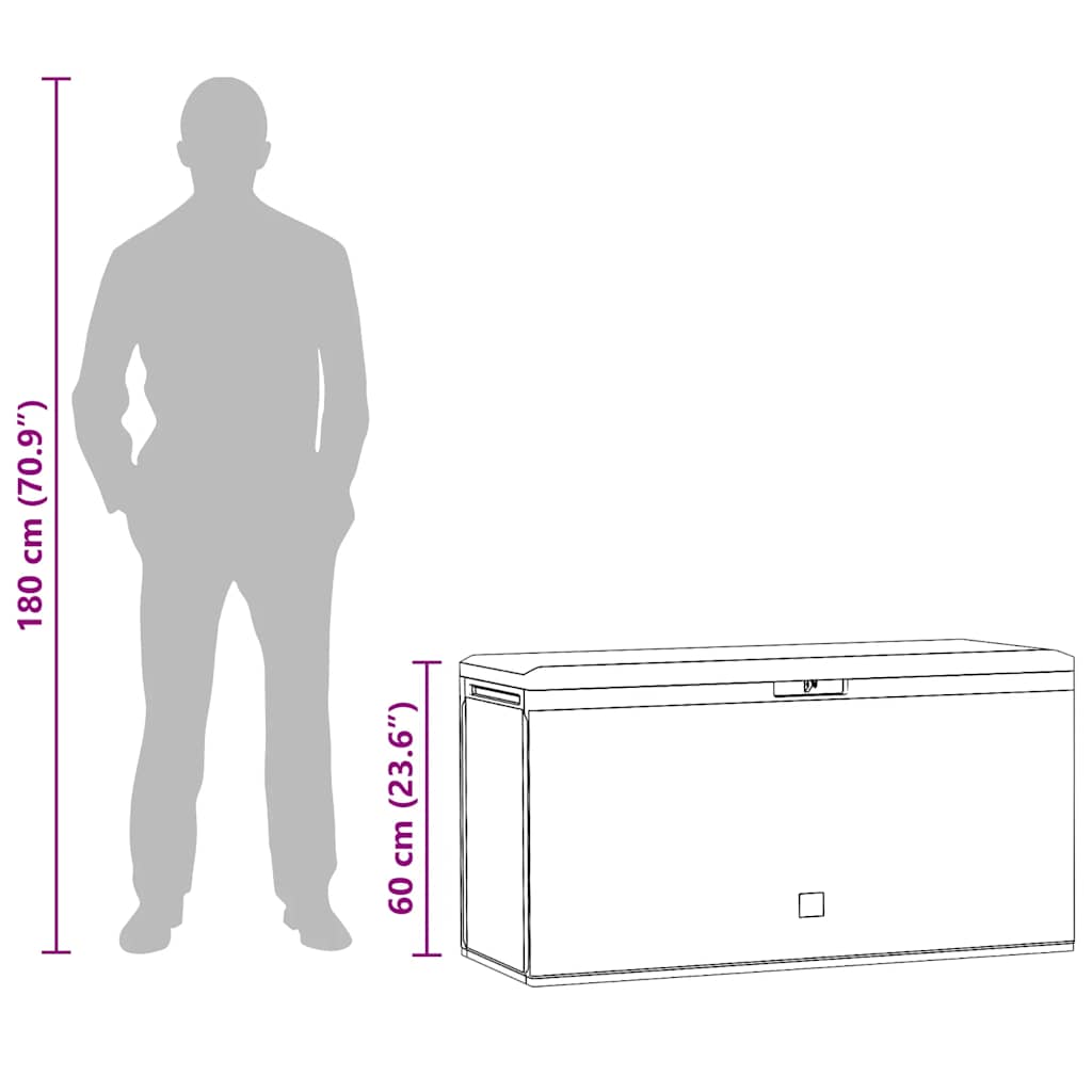Gartenbox 114X47X60 Cm