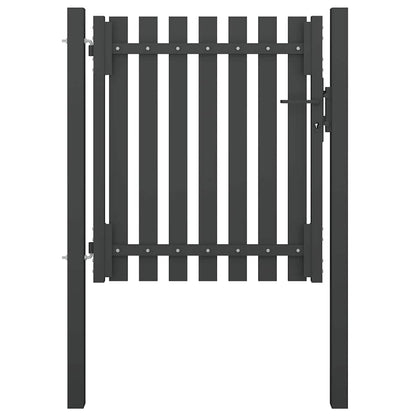 Gartentor Stahl 1X2,25 M Anthrazit