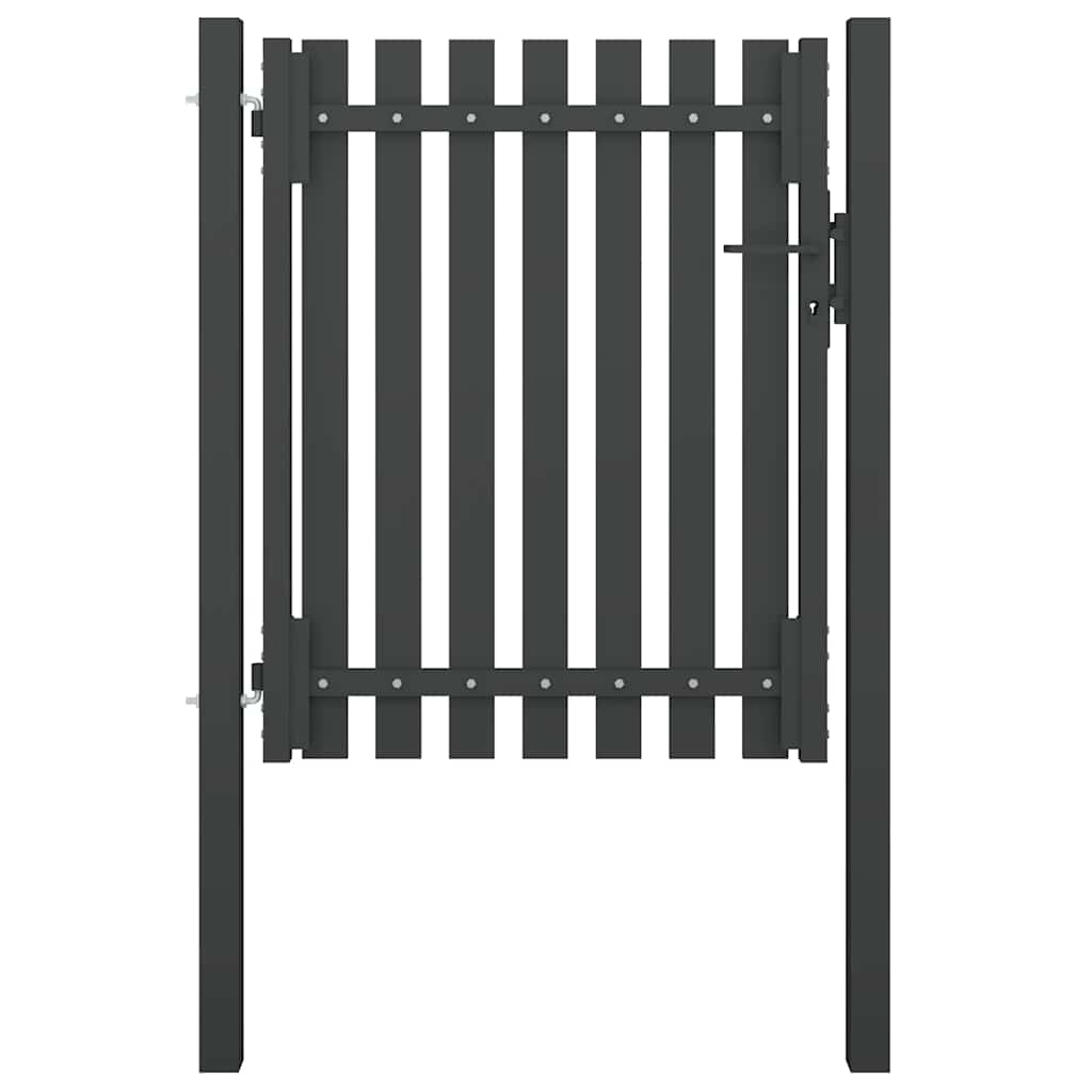 Gartentor Stahl 1X2,25 M Anthrazit