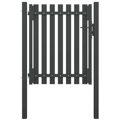 Gartentor Stahl 1X2,25 M Anthrazit