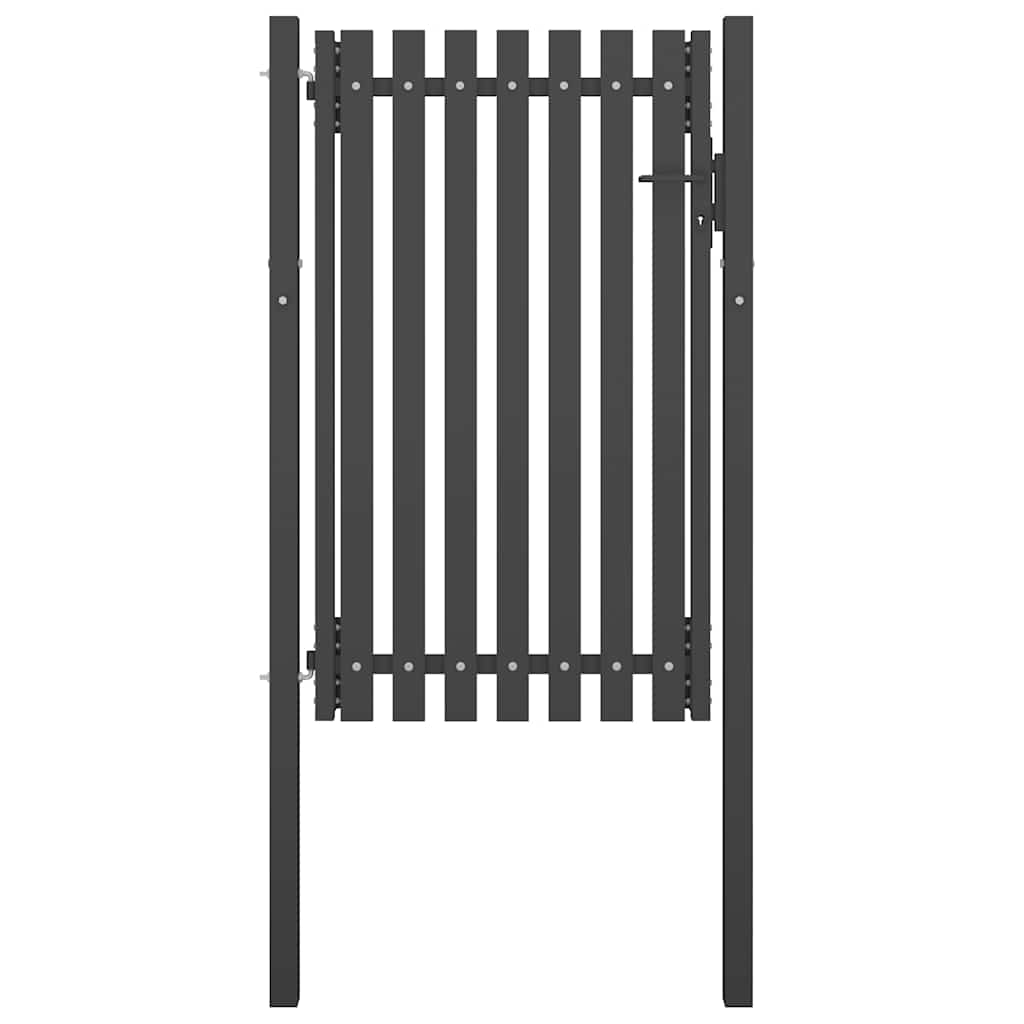 Gartentor Stahl 1X2,25 M Anthrazit