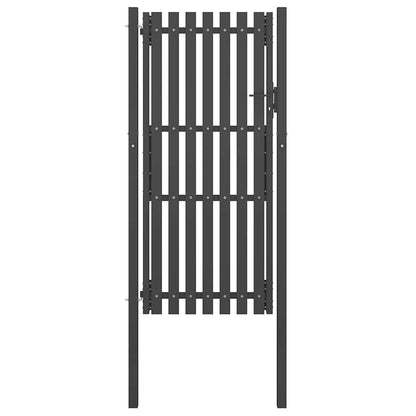 Gartentor Stahl 1X2,25 M Anthrazit
