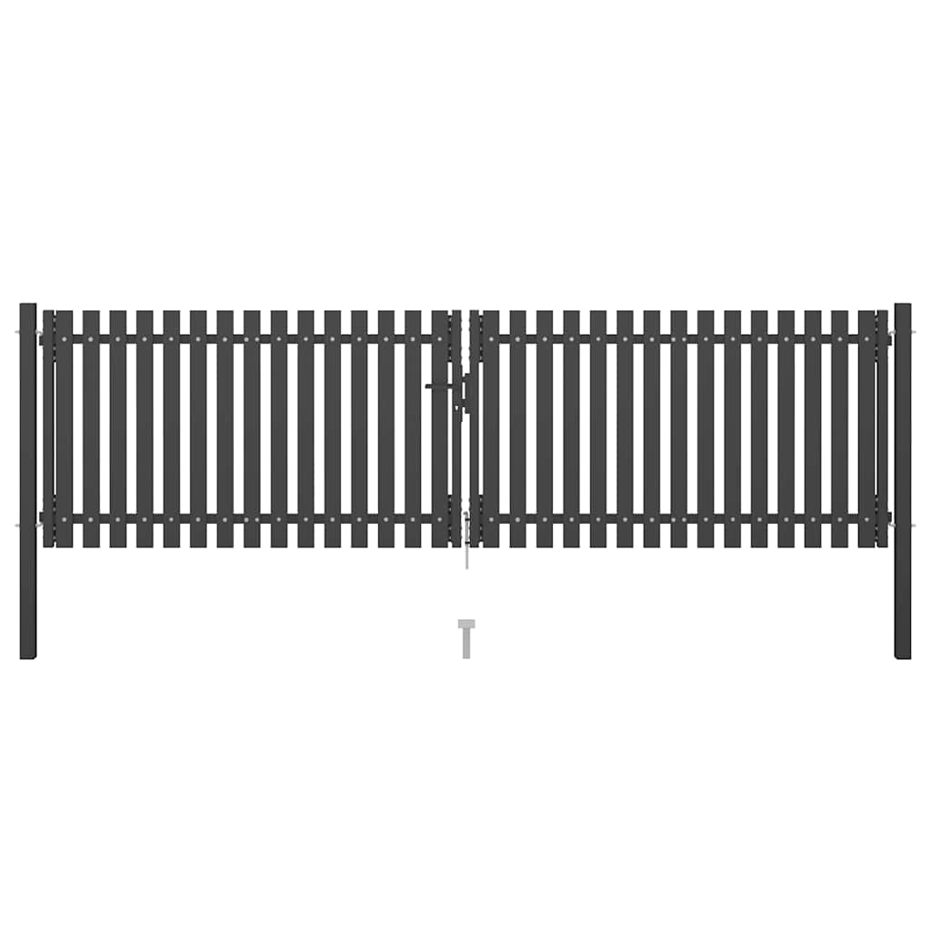 Gartentor Stahl 1X2,25 M Anthrazit