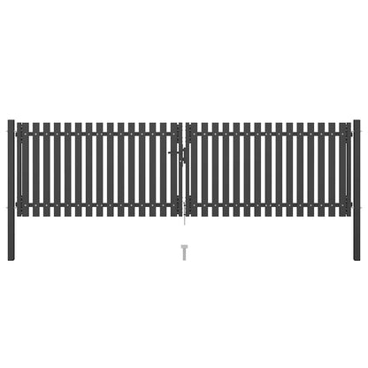 Gartentor Stahl 1X2,25 M Anthrazit