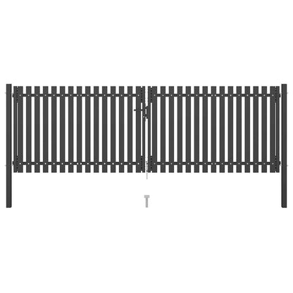 Gartentor Stahl 1X2,25 M Anthrazit