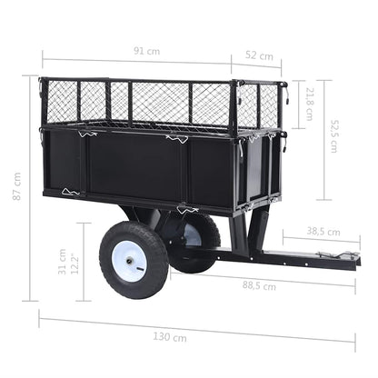 Kippanhänger Für Rasenmäher 150 Kg Last