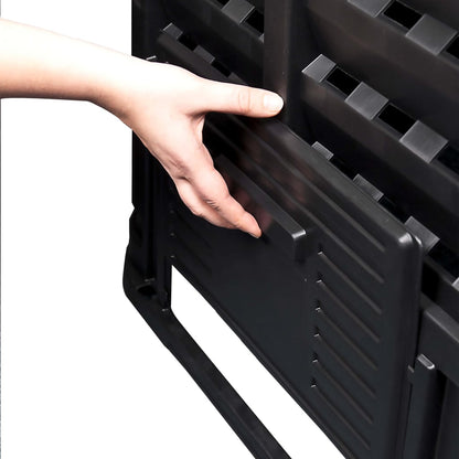 Gartenkomposter Schwarz 93,3X93,3X146 Cm