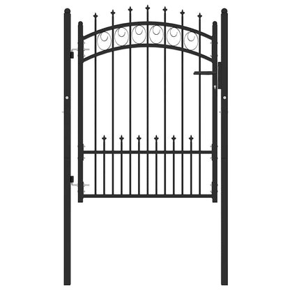 Zauntor Emmen Mit Spikes Stahl 104 X 109,5 Cm