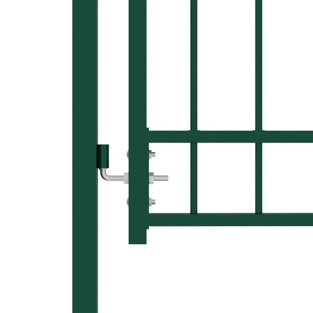 Zauntor Emmen Mit Spikes Stahl 104 X 97 Cm