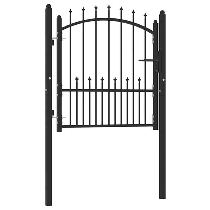 Zauntor Emmen Mit Spikes Stahl 104 X 97 Cm