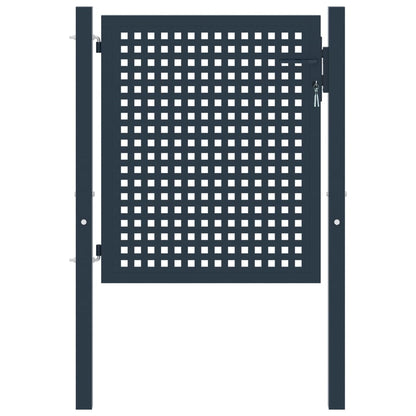 Zauntor Anthrazit 102X75 Cm Stahl