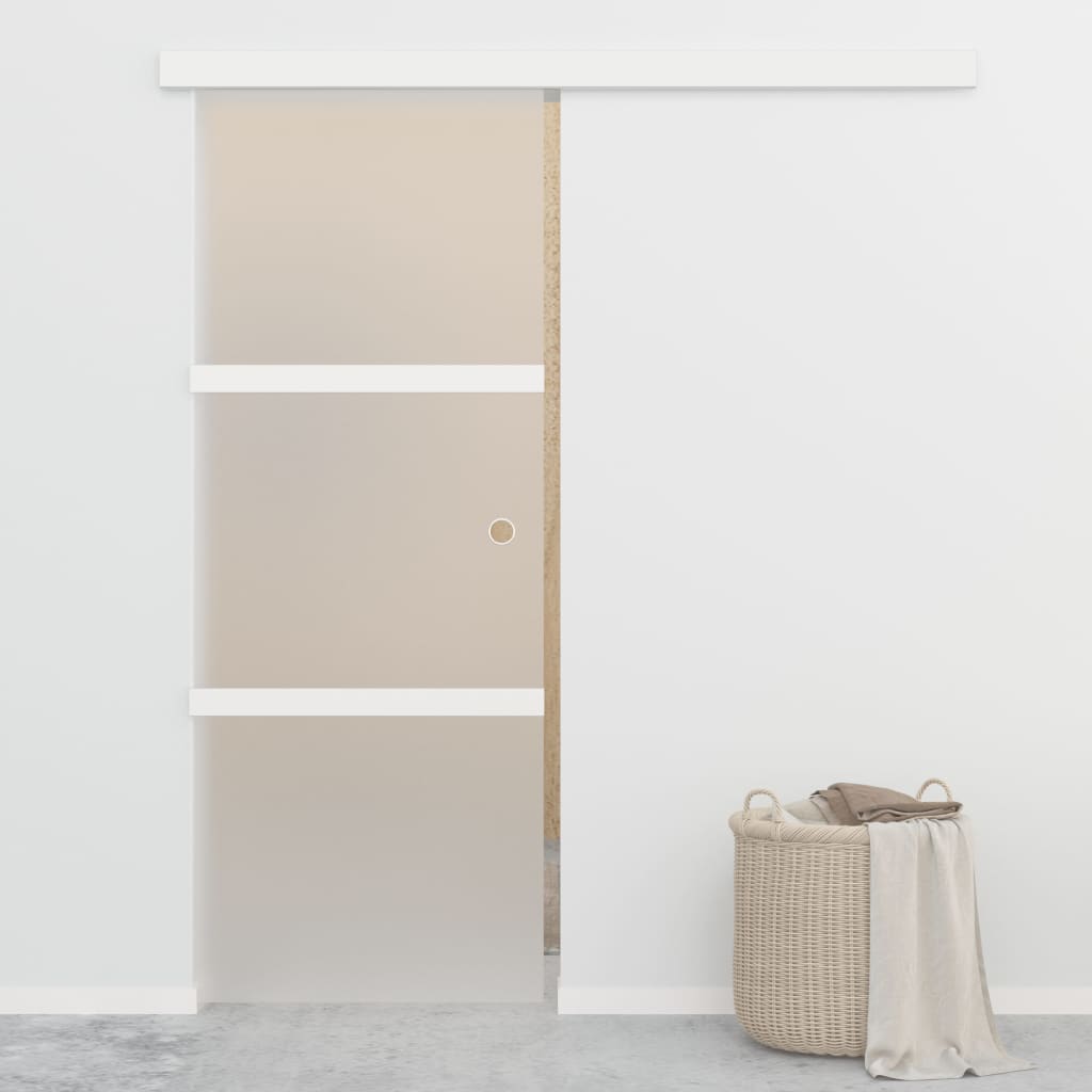 Schiebetür Mit Weichen Stoppern Esg Glas Und Aluminium