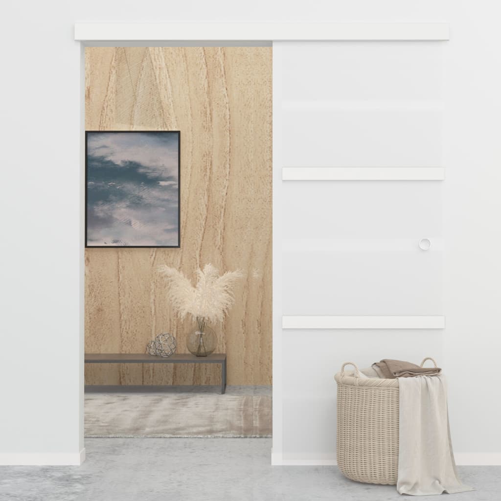Schiebetür Mit Softclose Esg-Glas Und Aluminium
