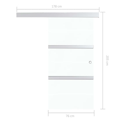 Schiebetür Mit Softclose Esg-Glas Und Aluminium