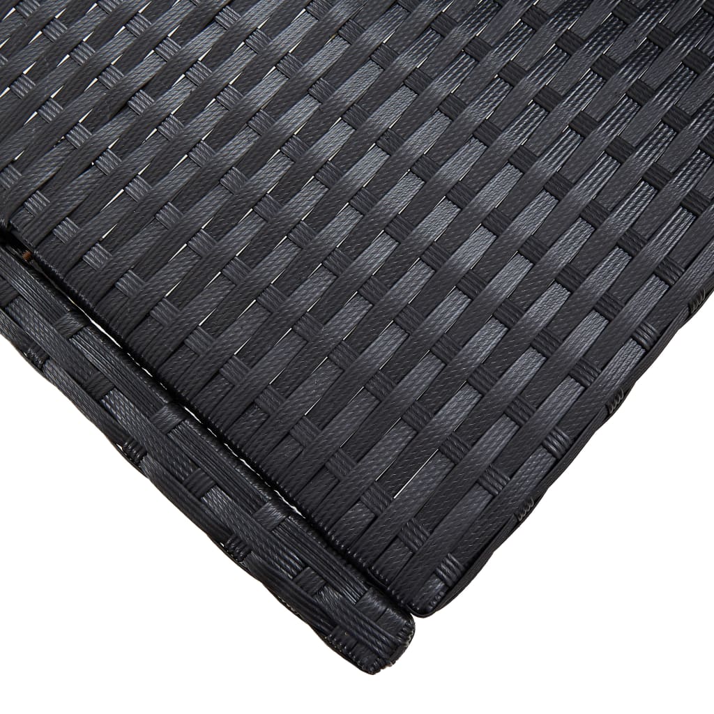 7-Tlg. Gartenbar-Set Mit Kissen Poly-Rattan