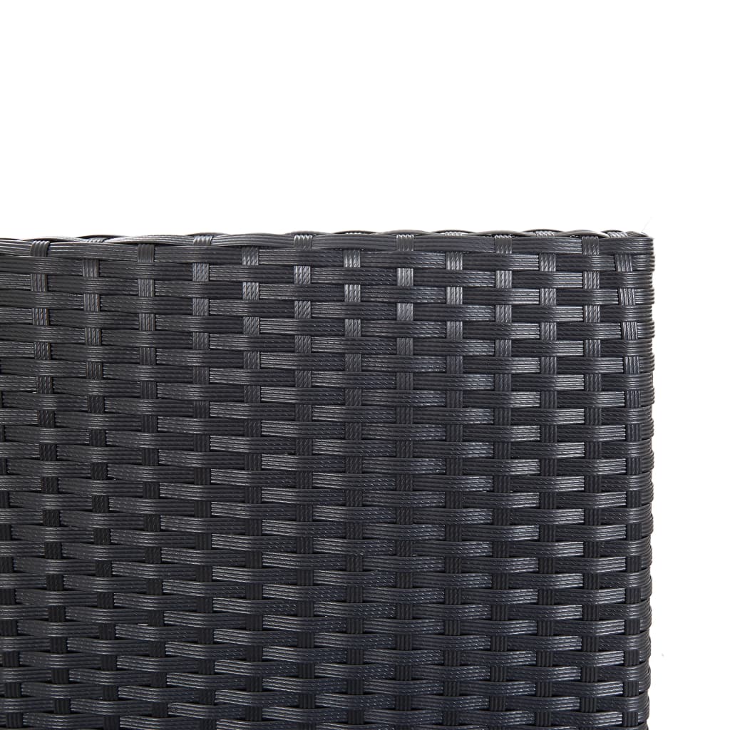 9-Tlg. Garten-Bar-Set Poly Rattan Und Akazienholz