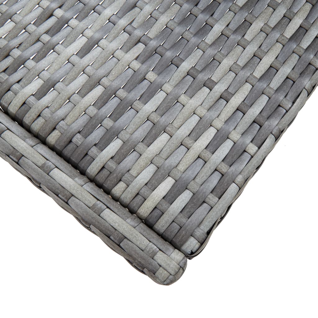 9-Tlg. Garten-Bar-Set Poly Rattan Und Akazienholz