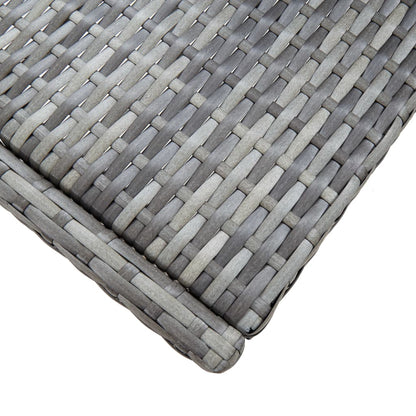 9-Tlg. Garten-Bar-Set Poly Rattan Und Akazienholz